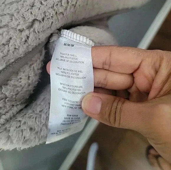 Free Country Plush Vest Sleeveless Full Zip Soft Sherpa Dusty Walnut Sz M Fall - Picture 4 of 4